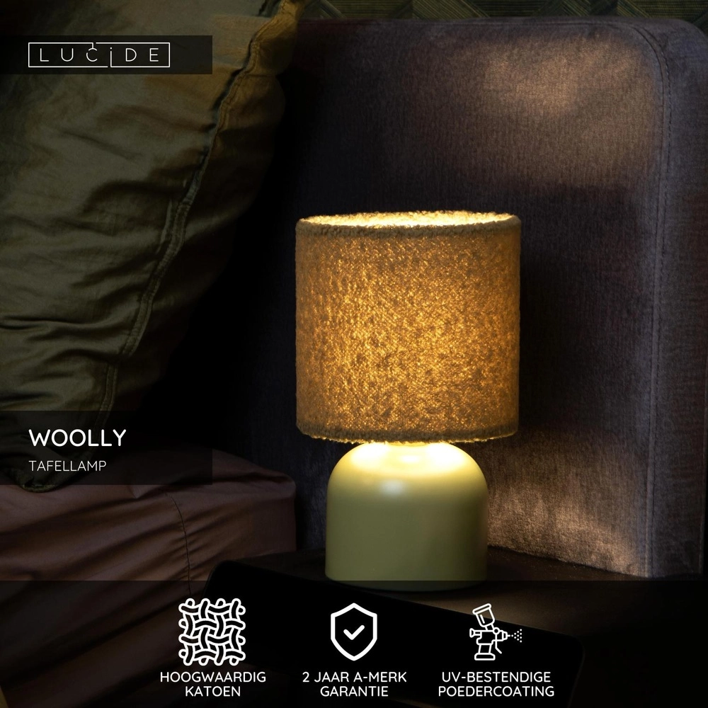 Table lamp Woolly Green Lucide 5411212105868