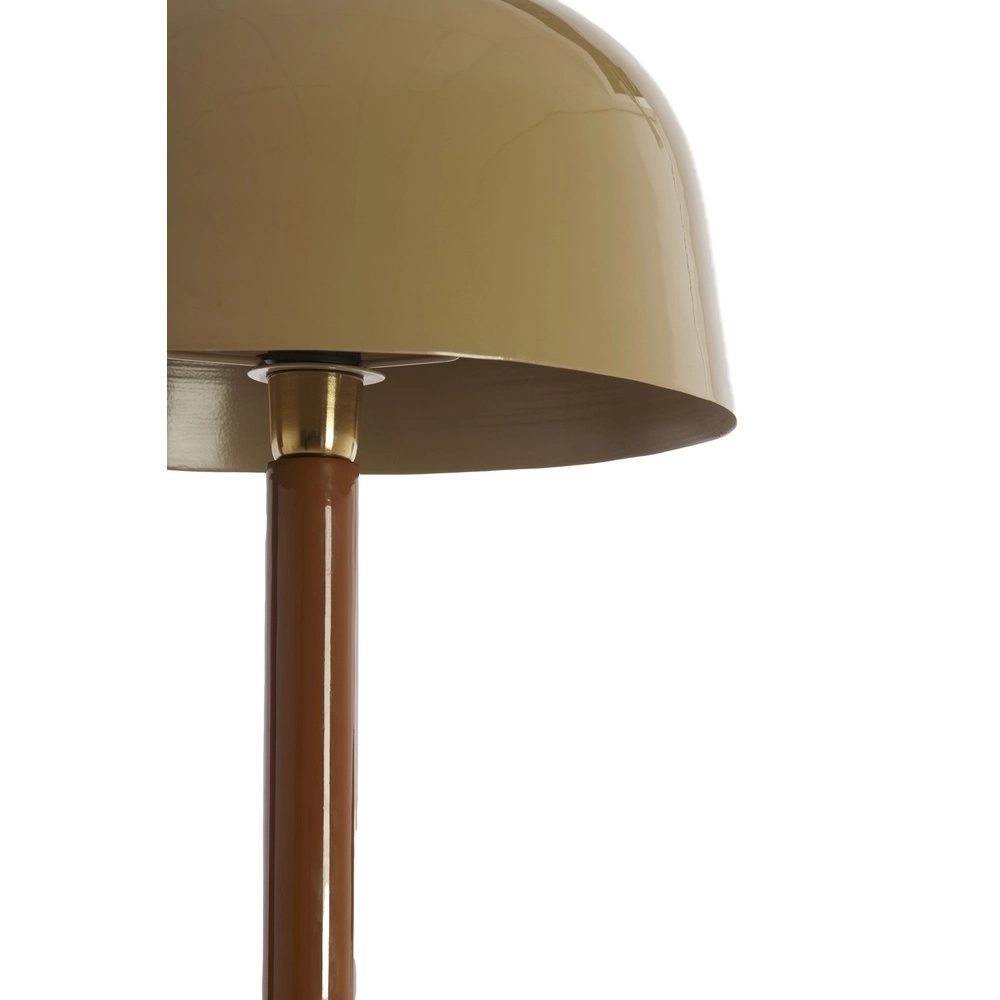 Glass floor lamp Marivet brown tones Light & Living 8717807816322
