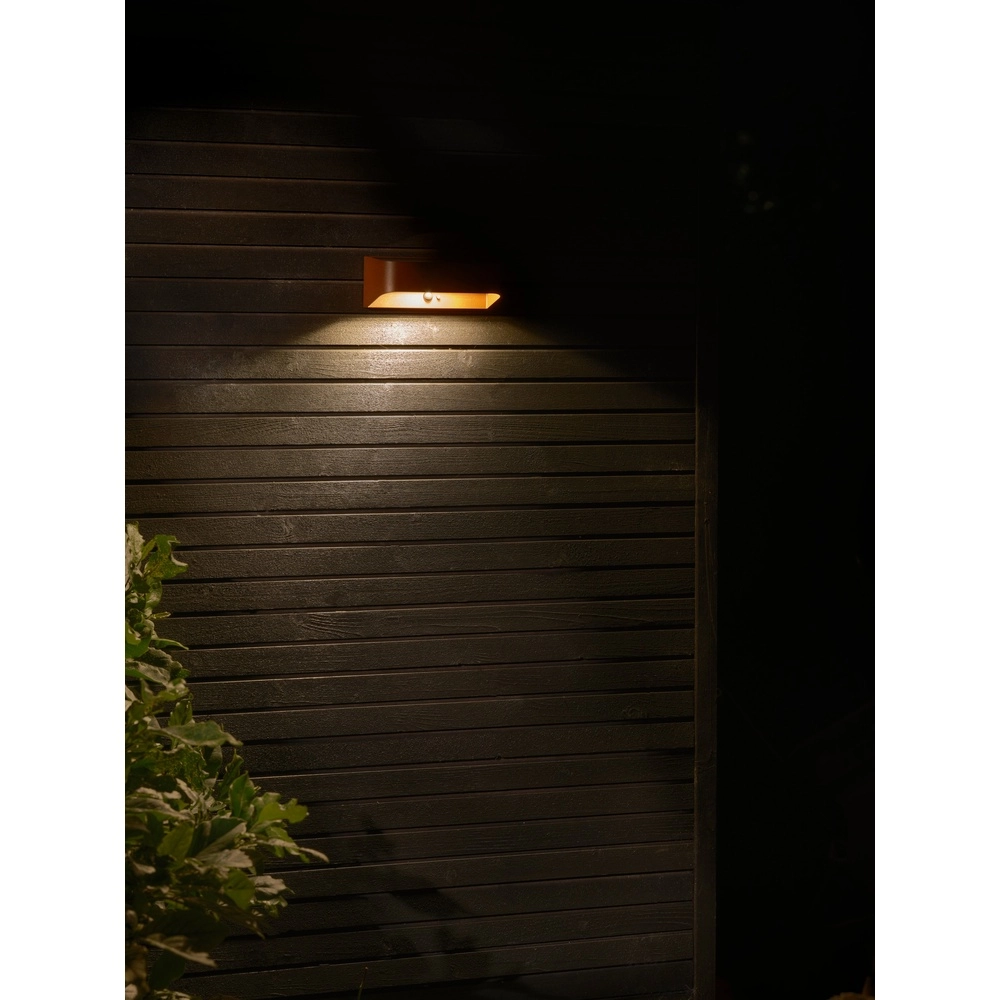 Rusty brown Marcellio Solar  Lamp with sensor