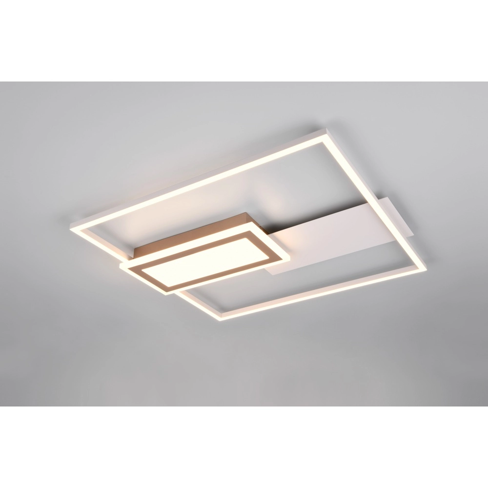 Square ceiling lamp Spiro grey 50cm Trio 4017807612479