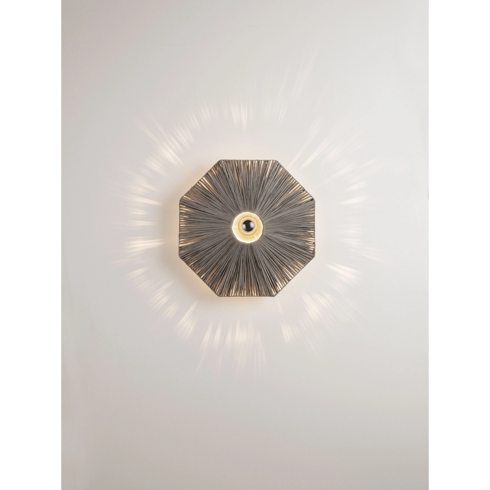 Wall lamp Elvio grey Ø 45cm Lyora 5212017493897