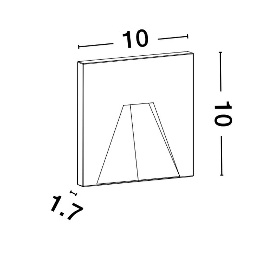 Recessed light Finlo gray triangle Lyora 5212017430915