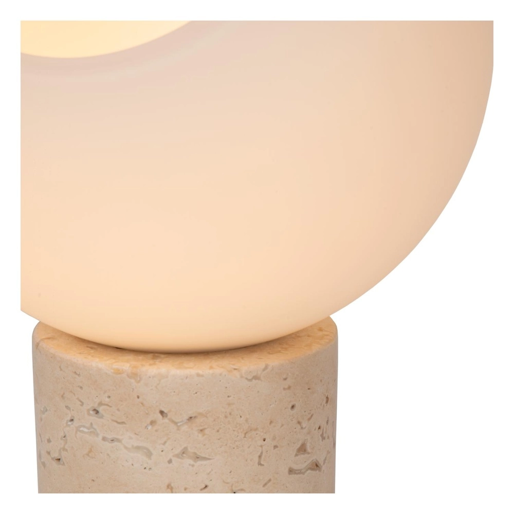 Table lamp Davin sand brown with white Lucide 5411212051578