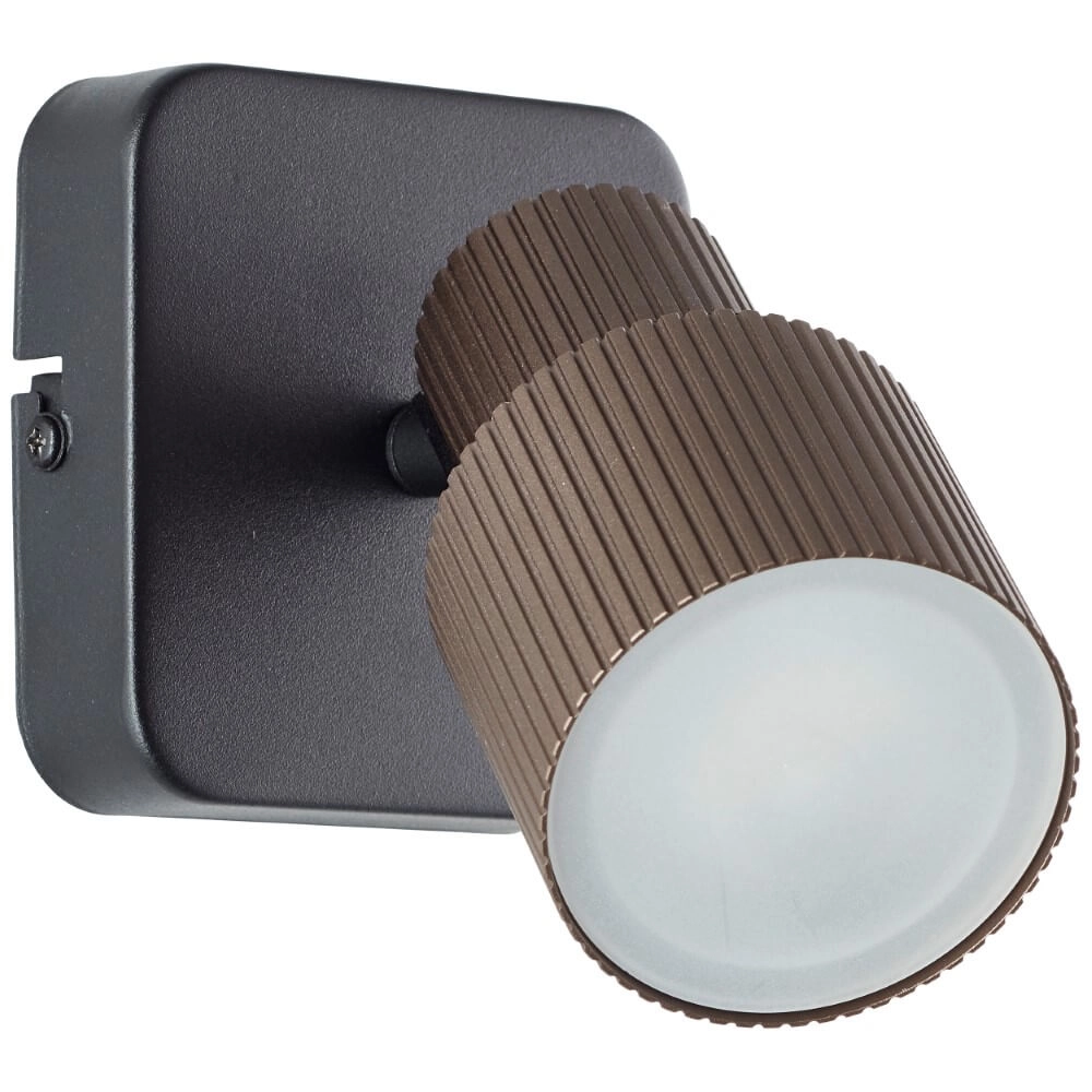 Surface-mounted spot Cadiz black with bronze Brilliant 4004353441264