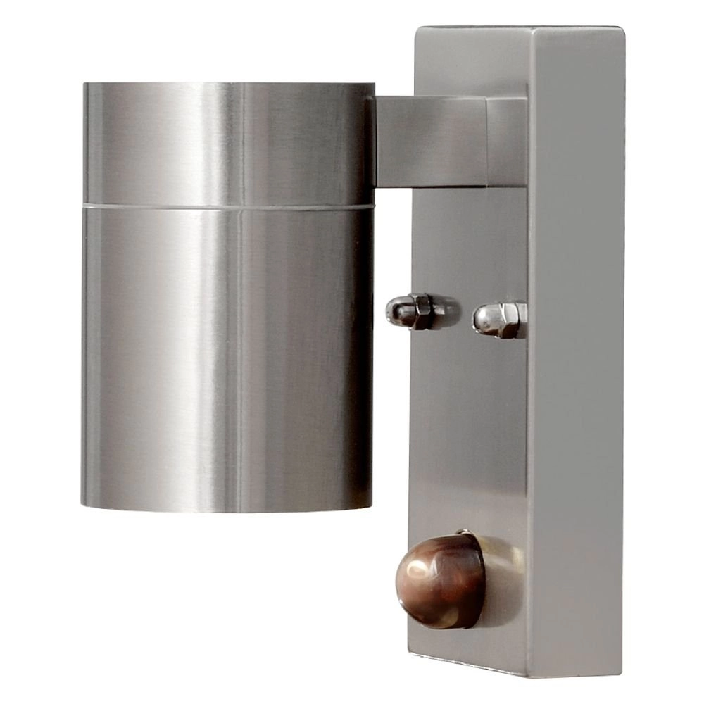 Wall spotlight Modena Downlight Stainless steel with motion detector