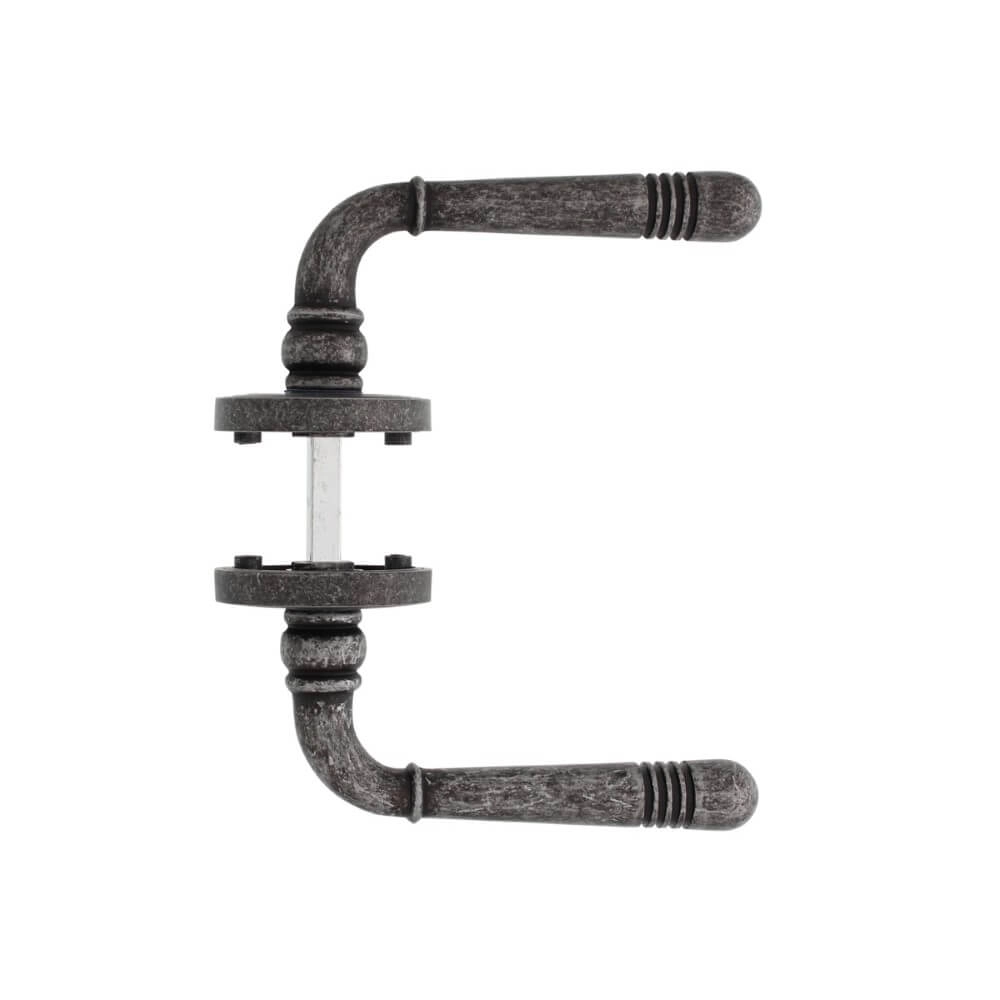 Rural door handle Helena old gray Intersteel 8714186392706