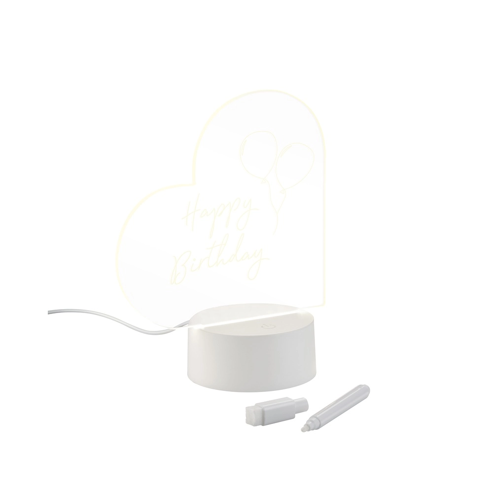 Table lamp Amour writable with marker