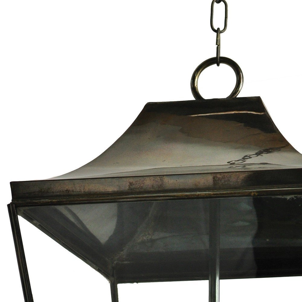 Country Pendant Lamp Knightbridge 4-light 63cm - antique copper (ant) Limehouse
