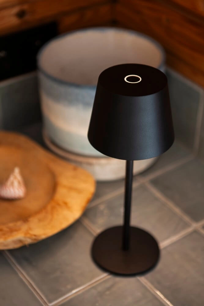 Black table lamp Roble design Lutec 6939412089539
