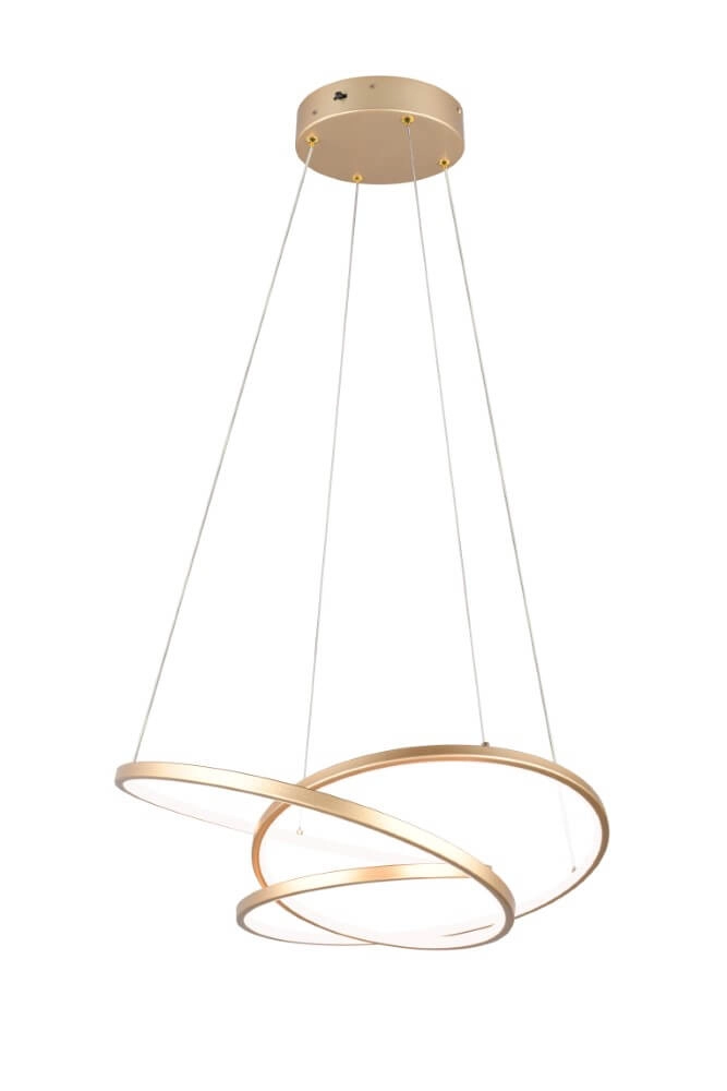 Vide pendant lamp Darvin gold - 62cm Trio 4017807616040