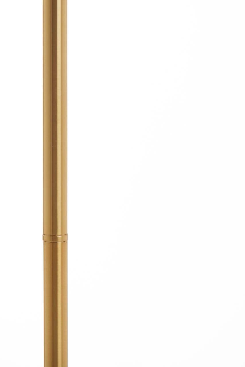 Golden floor lamp Medina with smoke glass Light & Living 8717807696979