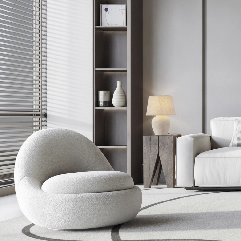 Japandi table lamp Tero beige
