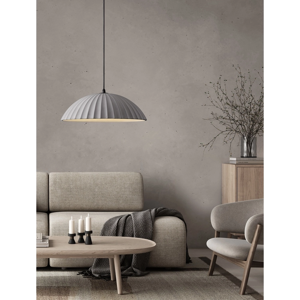 Pendant lamp Ammos grey Ø 50cm Lyora 5212017469038