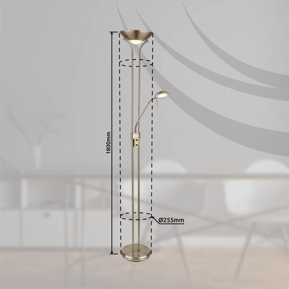 Classic reading lamp Leonas bronze Globo 9007371420308