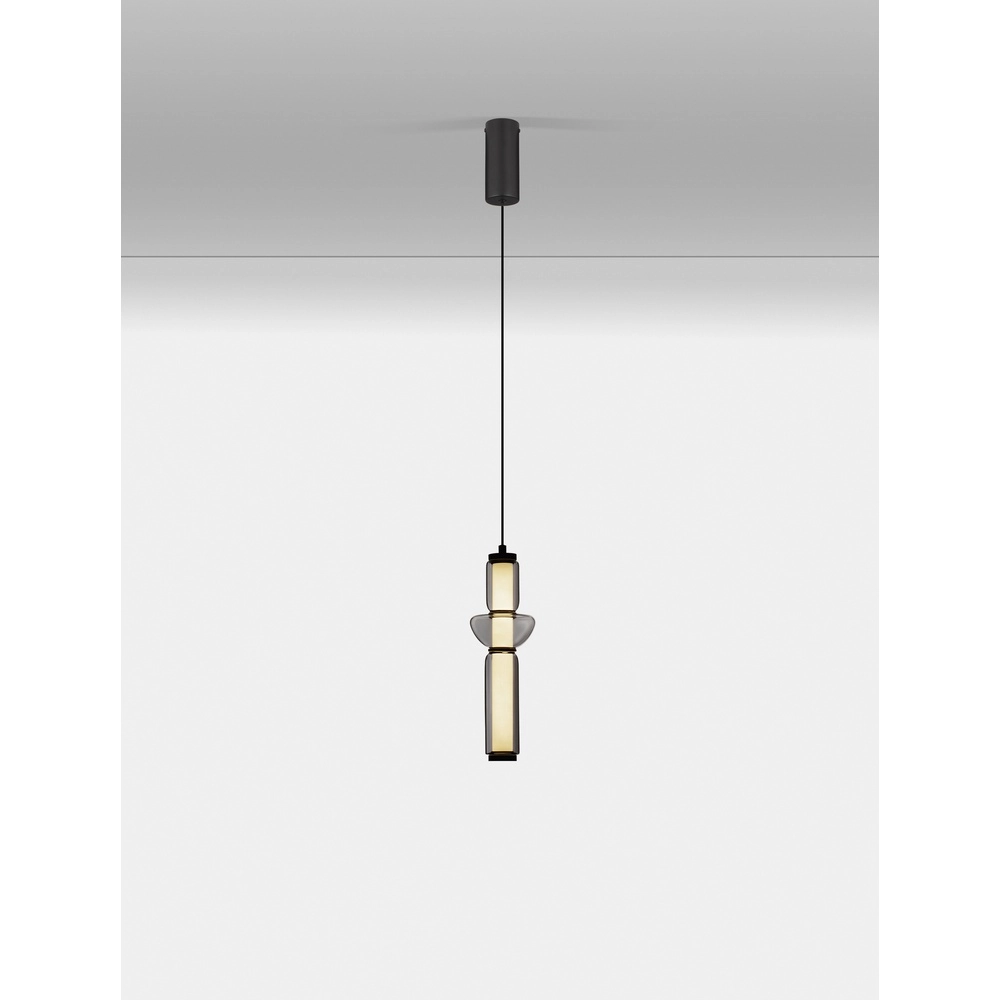 Design pendant lamp Ulon 1-light smoke glass Lyora 5212017474162