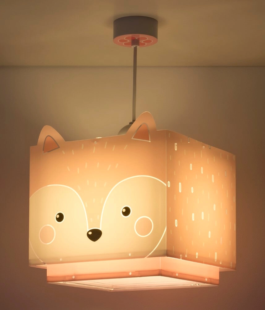 Children's room pendant lamp Little Fox pink Dalber 8420406002514