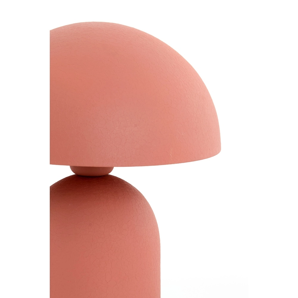 Mushroom table lamp Tolima coral pink - Ø 23cm Light & Living 8717807807801