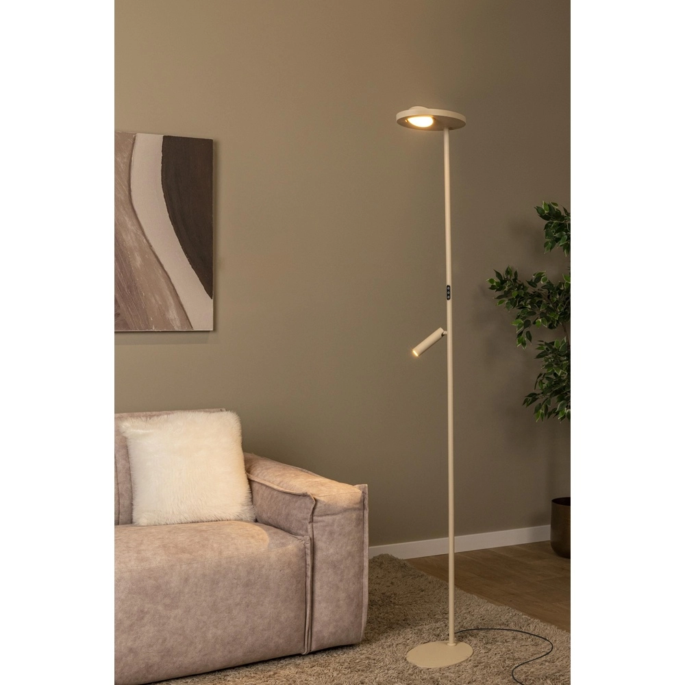 Reading lamp Ortolan sand brown Lucide 5411212032270