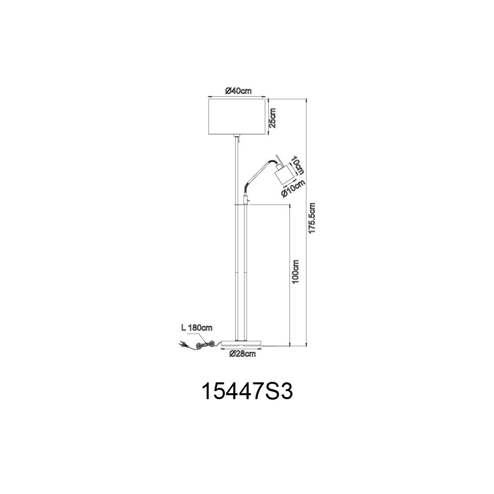 Reading lamp Ava nickel Globo 9007371414888
