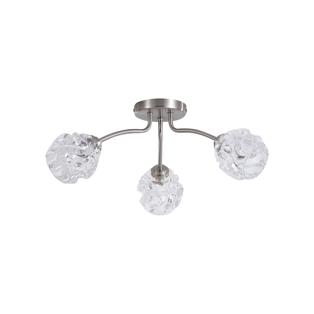 Ceiling lamp Astral nickel 3-lights Searchlight 5053423304052