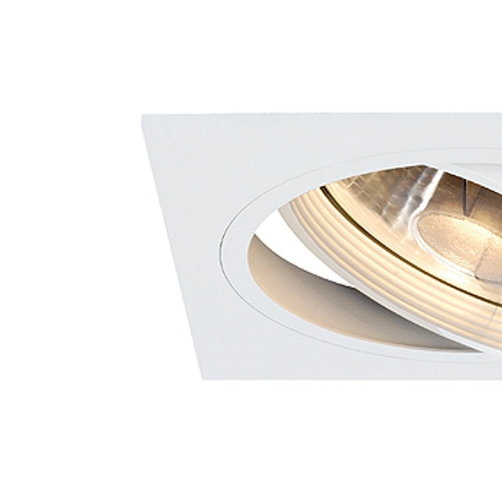 Downlight New Tria ES111 1 Square 16.5cm white SLV 4024163101806
