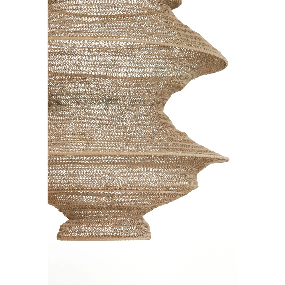 Metal net pendant lamp Nakisha Ø 40cm - sand Light & Living 8717807695033