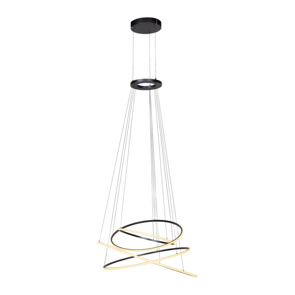 Design hanging lamp Pure E-Flying Rings gray Paul Neuhaus 4012248384466