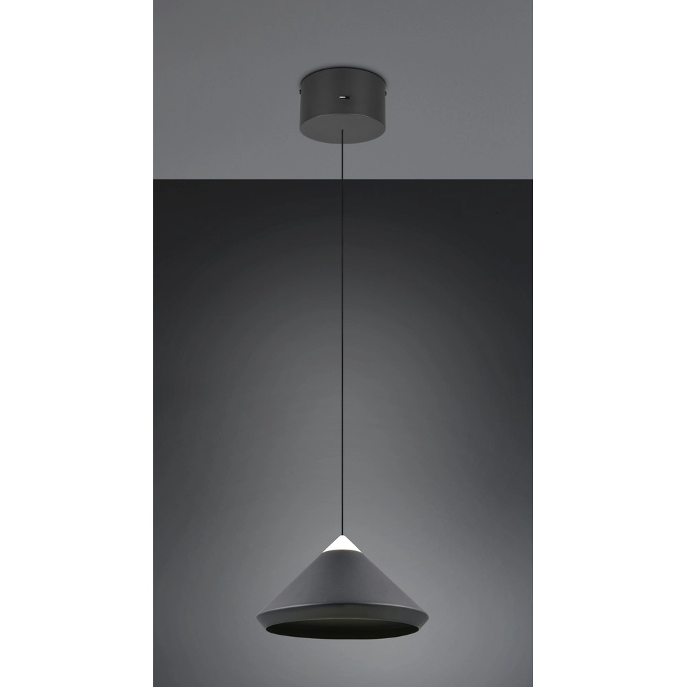 Modern pendant lamp Laguna Ø 30cm black Trio 4017807677508