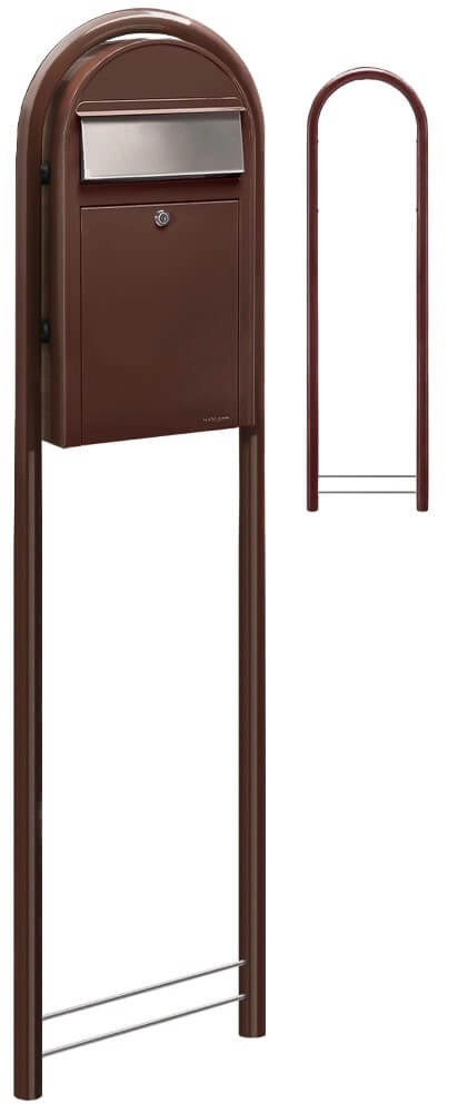 Mailbox Grande S 8017 i Dark brown Bobi 6417237037268