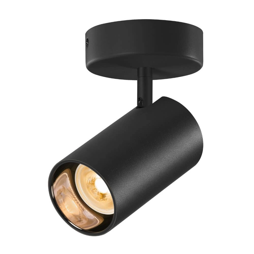 Surface-mounted spot Asto Tube black - 1x GU10