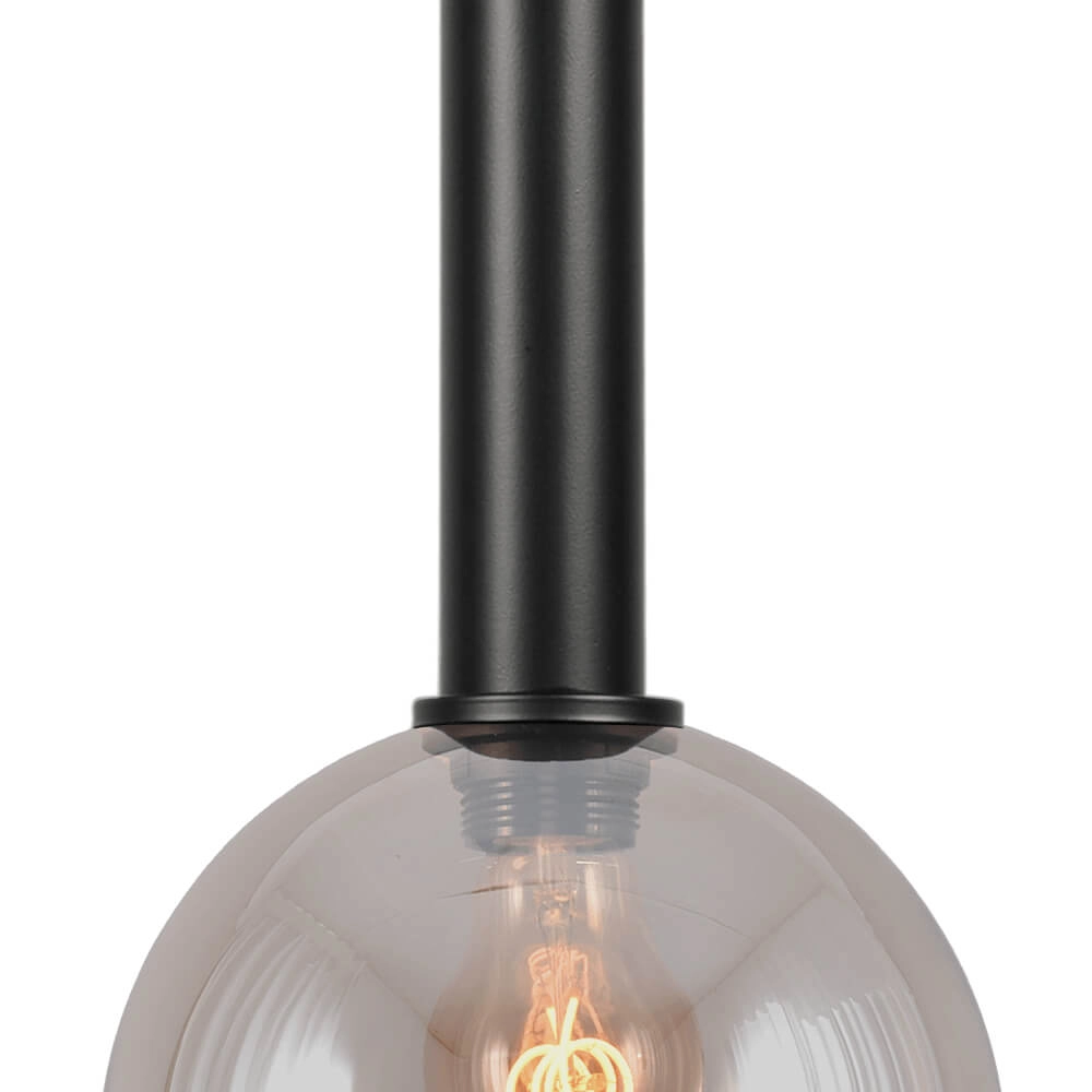 Hanging lamp Ø 20cm Bella 2 Black with gold glass Masterlight 8718121334295