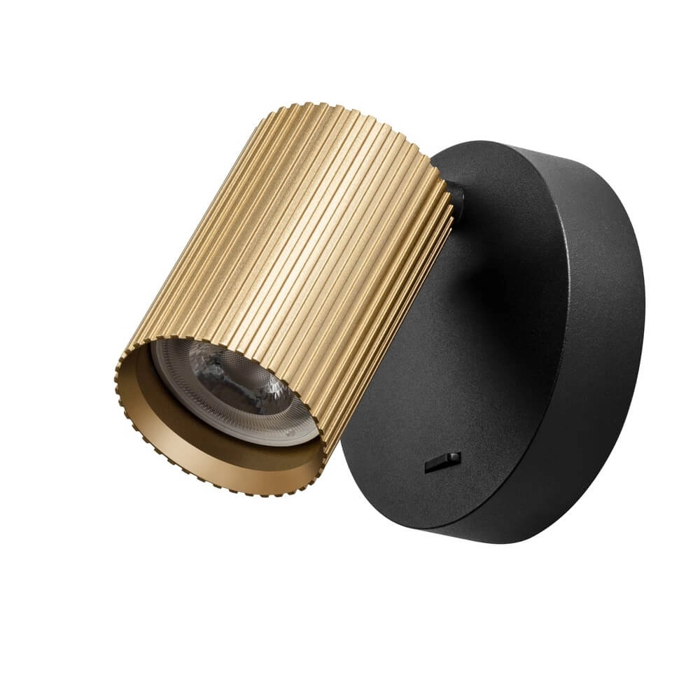 Wall spotlight Onis gold - with switch Lyora 4255805301906