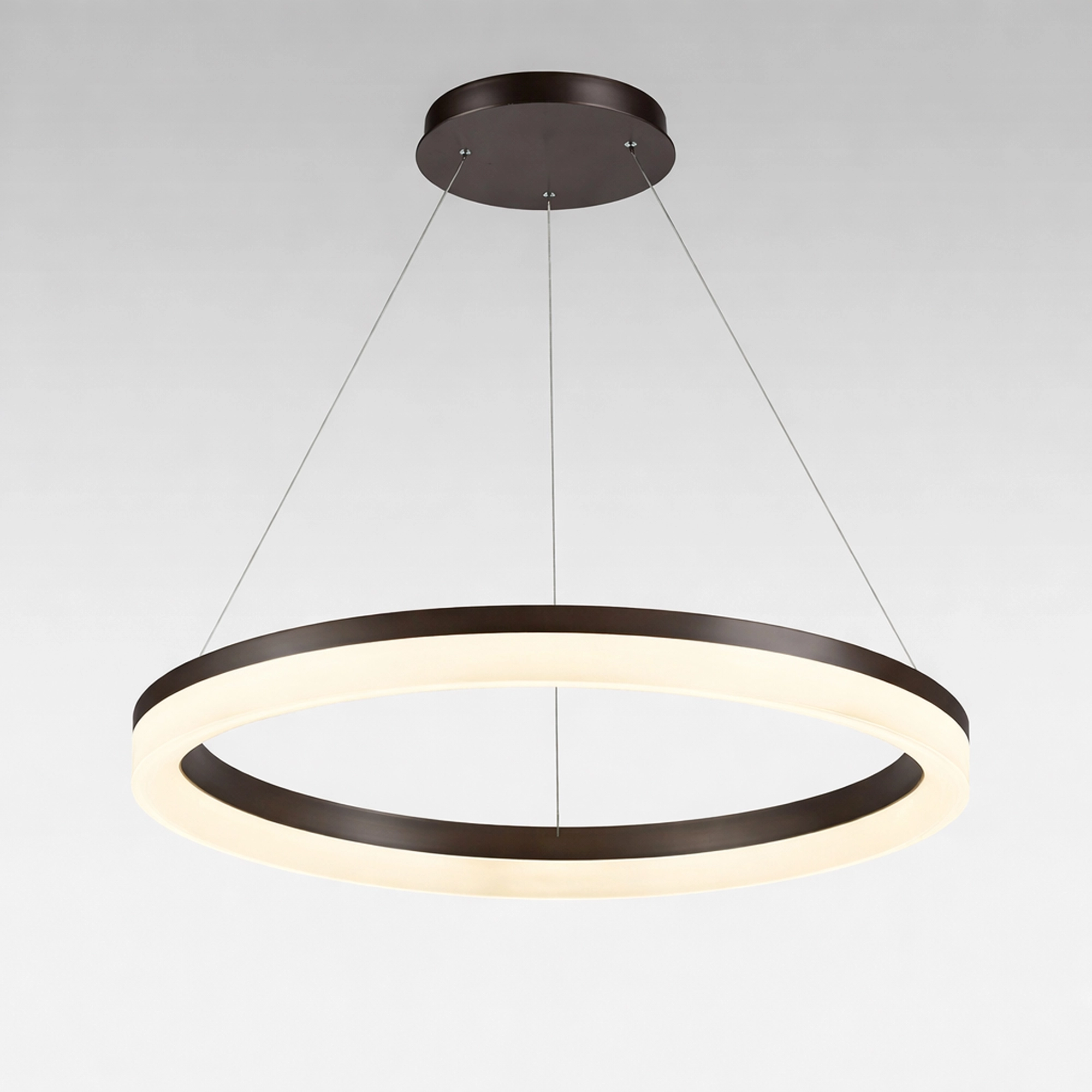 Sleek pendant lamp Ara Ø 60cm bronze