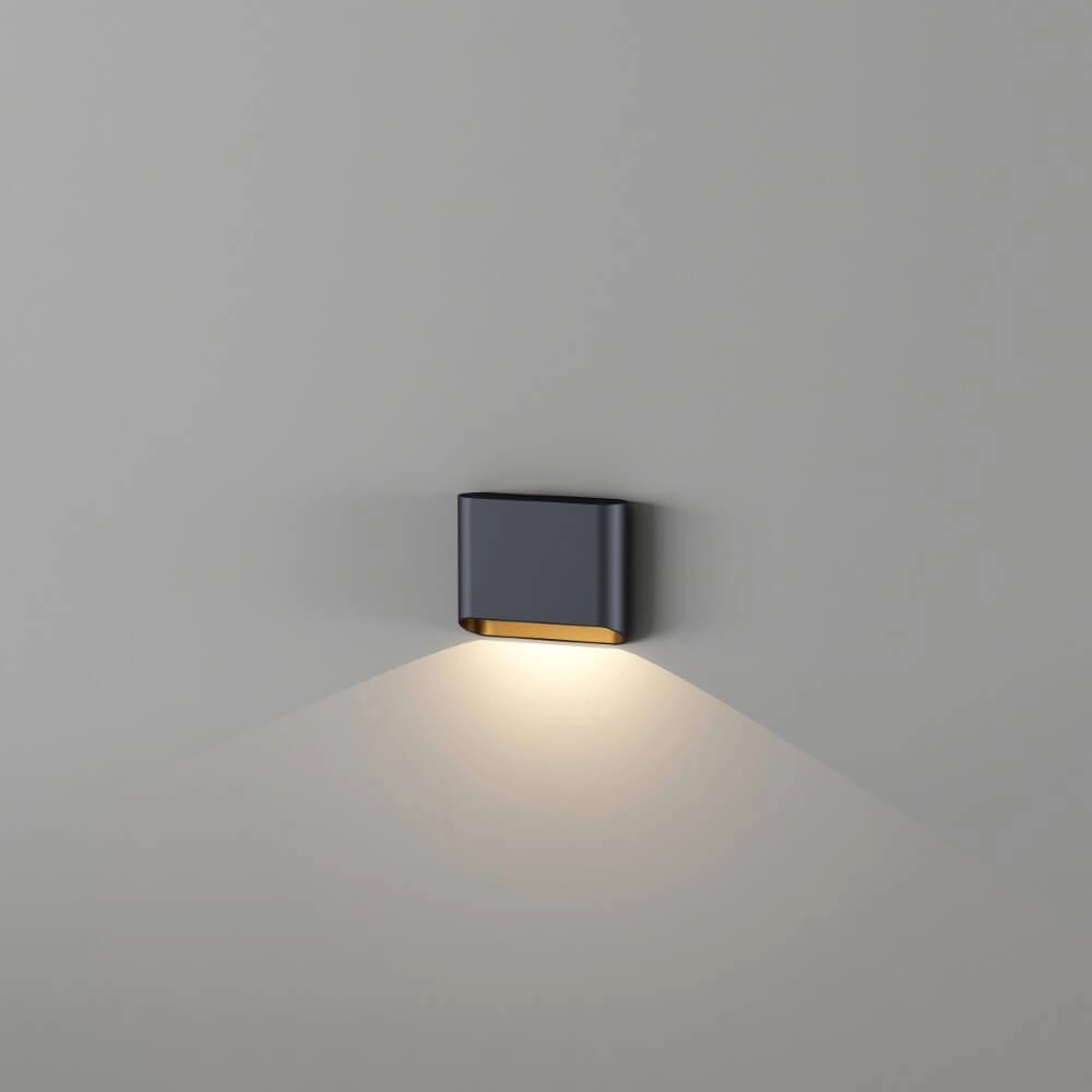 Wall lamp Diaz 1L Black with gold