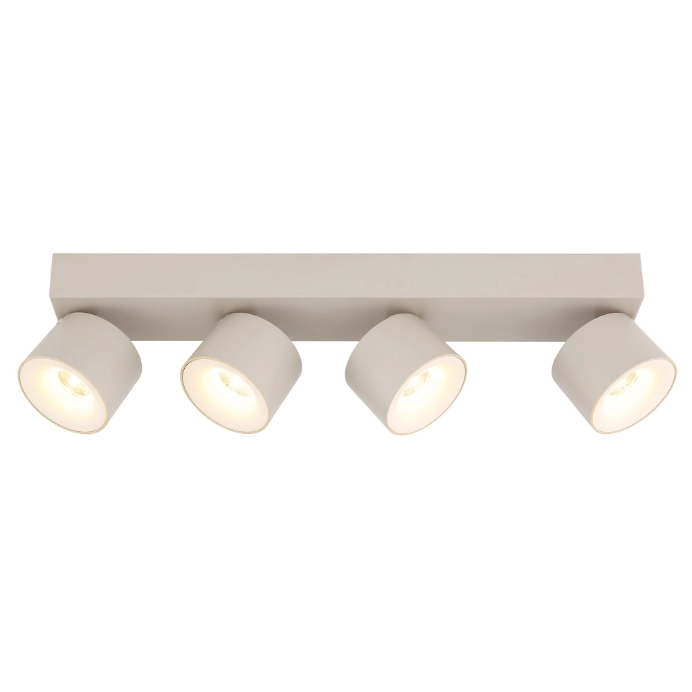 4-light ceiling spotlight Rae sand brown Globo 9007371569878