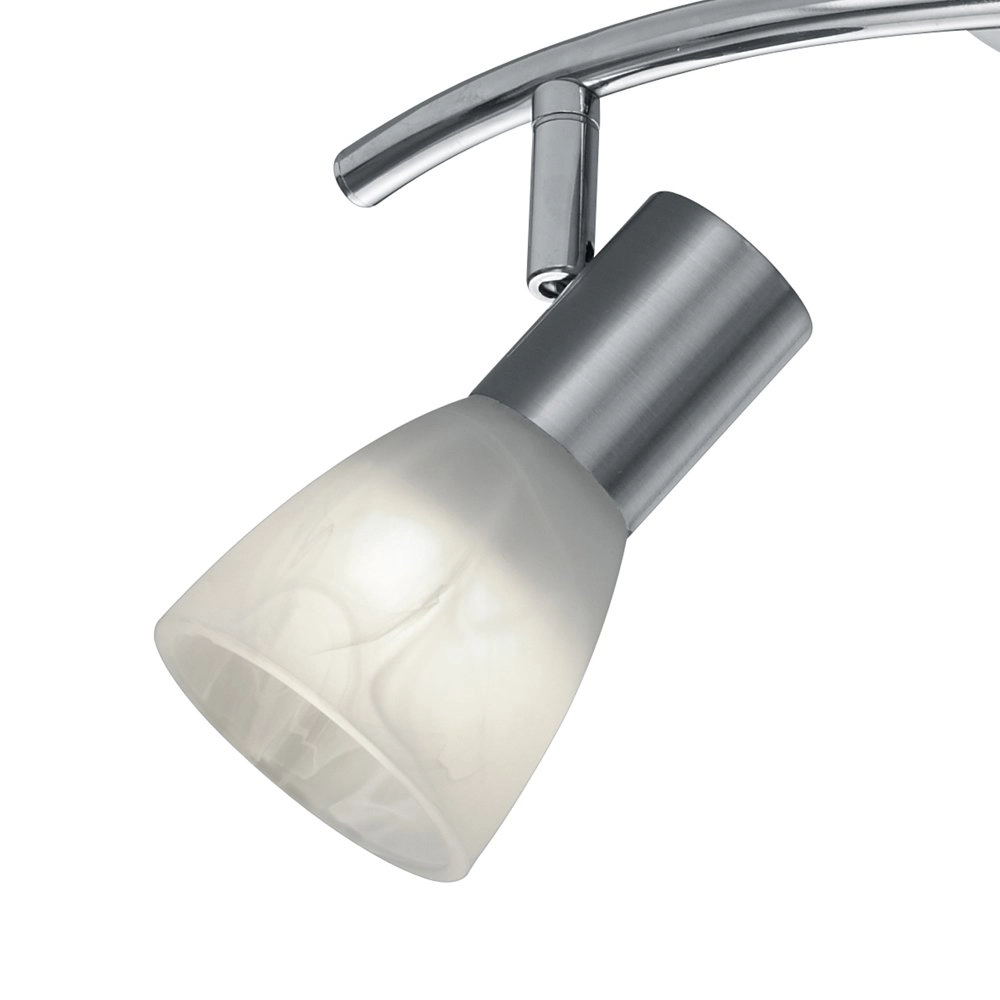 LED ceiling spot Levisto 2-light nickel matt Trio 4017807281651
