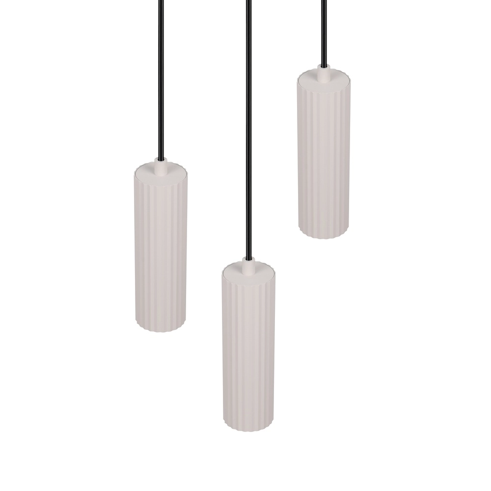 3-light pendant lamp Soka grey Trio 4017807658613