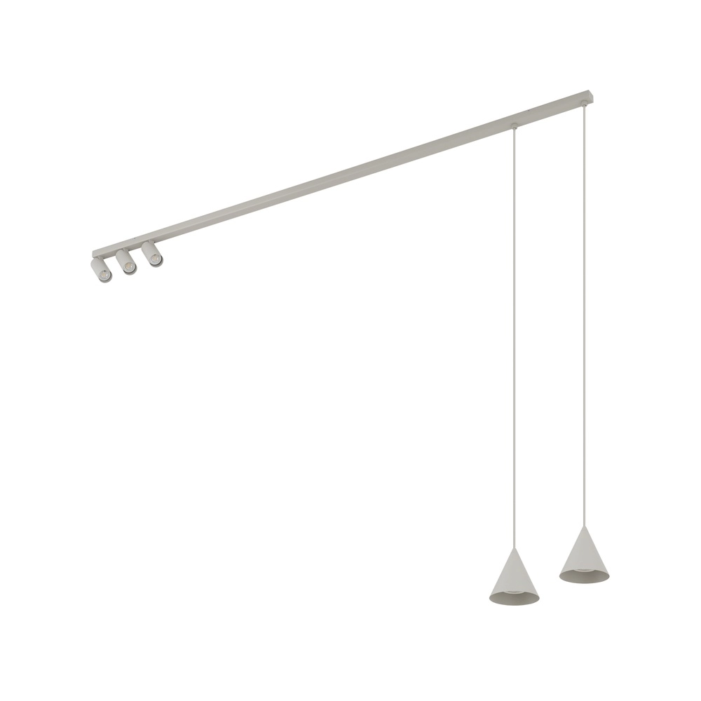 Ceiling and pendant lamp Fourty grey