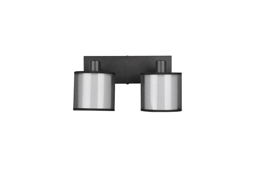 Black ceiling lamp Burton 2-light Trio 4017807538359