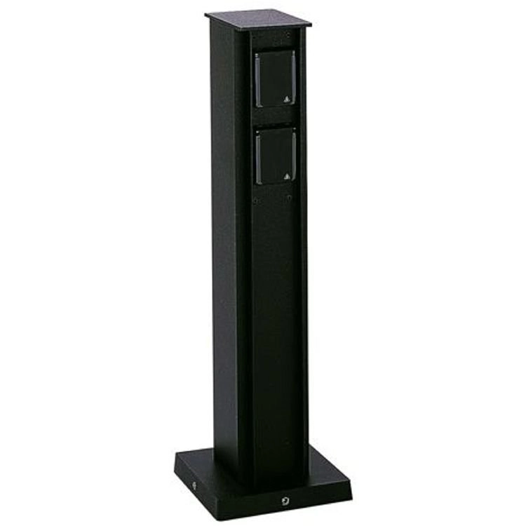 Garden socket Plugpole 4x 50cm black Albert 4007235621068
