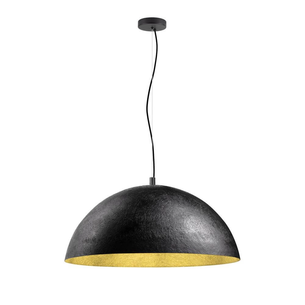 Pendant lamp Forchini 70 black with gold Ø 70cm