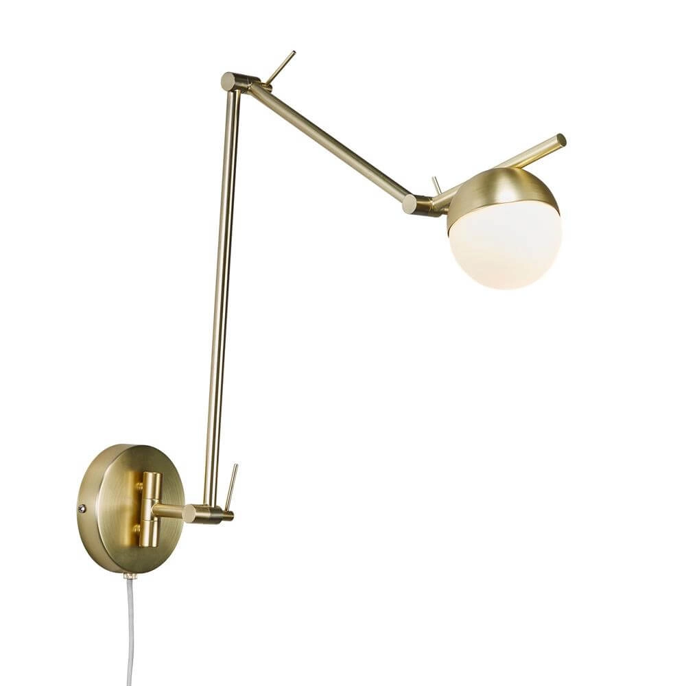Wall lamp design Contina brass