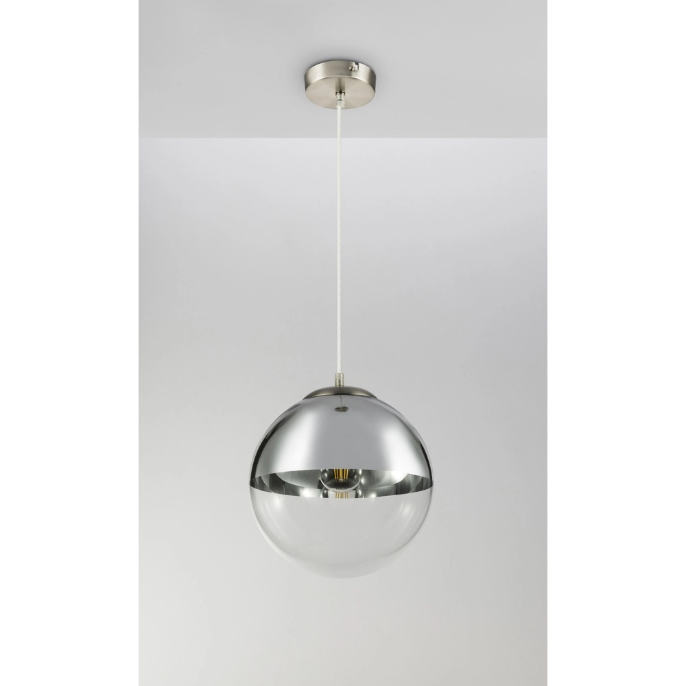 Pendant lamp Varus nickel Ø 30cm Globo 9007371377442