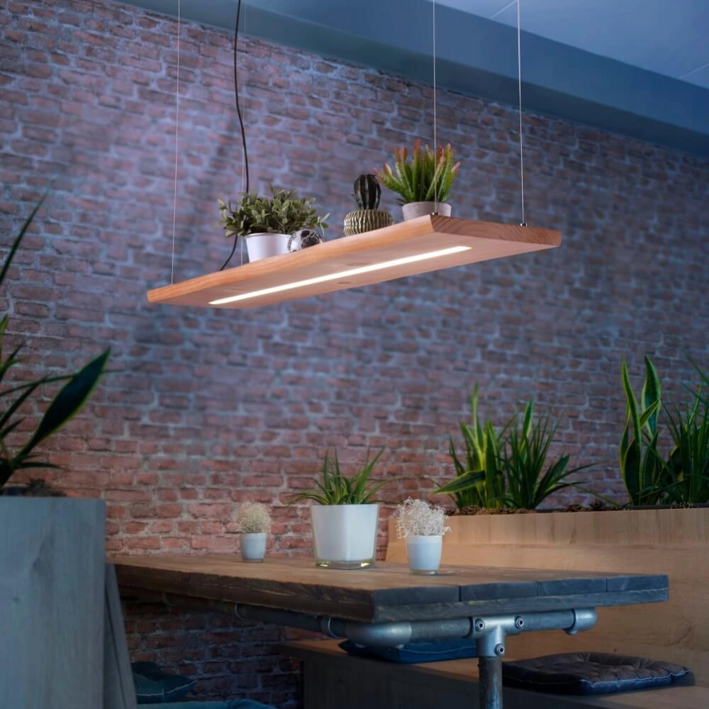 Pendant lamp Palma wood Paul Neuhaus 4012248358924