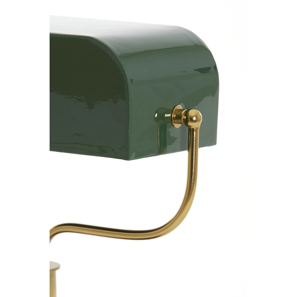 Banker's lamp Ayer dark green with gold Light & Living 8717807742867