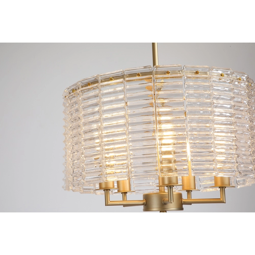 Classic pendant lamp Flute gold Ø 40cm
