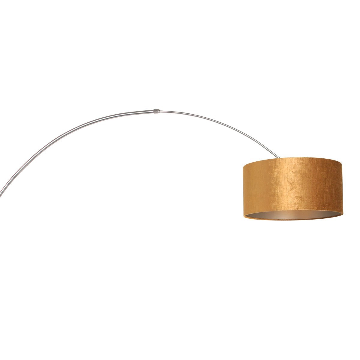Wall arc lamp Sparkled Stainless steel with gold Steinhauer 8712746146172