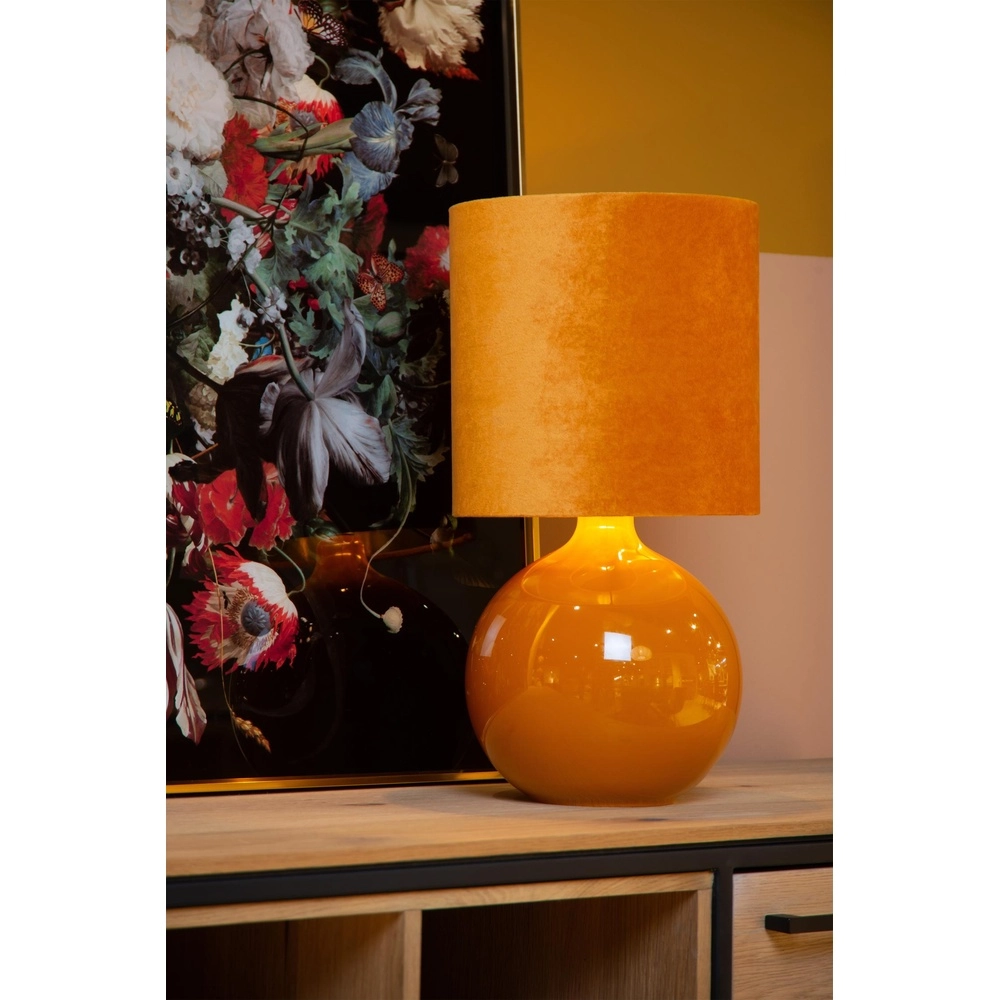 Ochre table lamp Esterad Ø 24cm Lucide 5411212105950