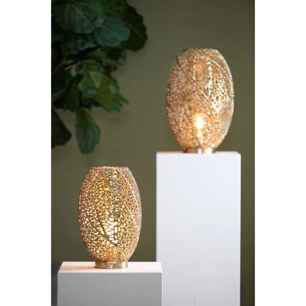 Design table lamp Sinula Ø 24cm - brass matt Light & Living 8717807614508