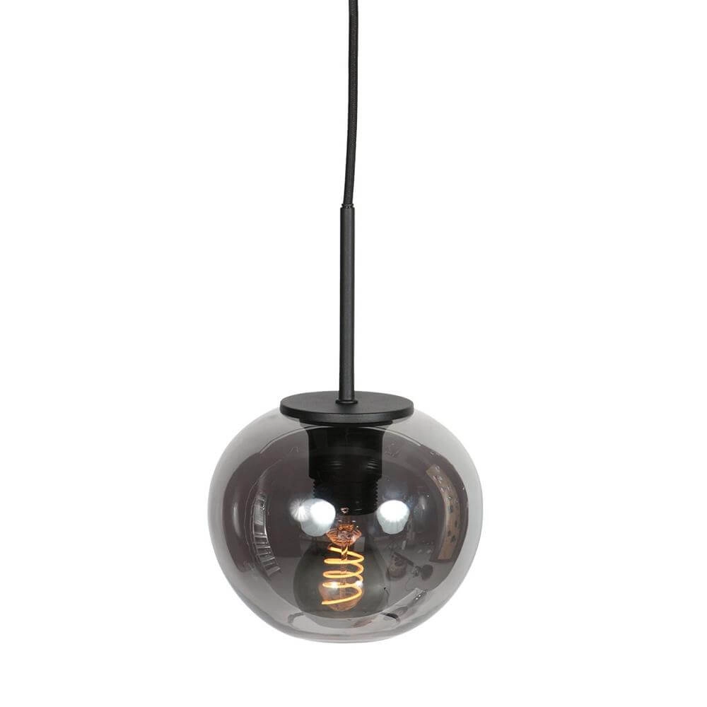 Pendant lamp HaloSwap with 1 ball of smoke glass Ø 15cm Steinhauer 8712746179729